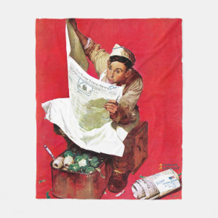 Willie Gillis on K.P Fleece Blanket