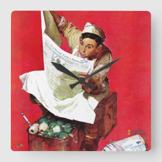 Willie Gillis on K.P Square Wall Clock