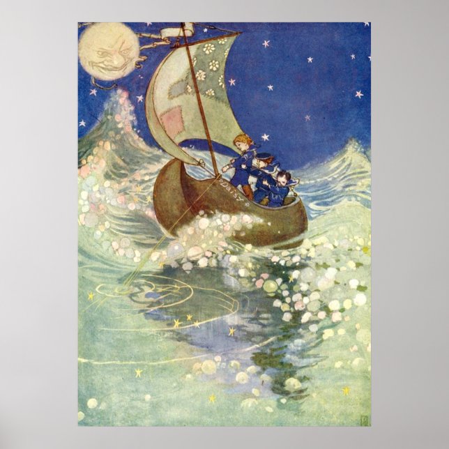 Willie Pogány’s Wynken, Blynken, and Nod Poster (Front)