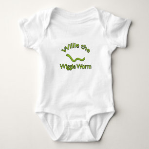 Willie the Wiggle Worm Baby One Piece Baby Bodysuit