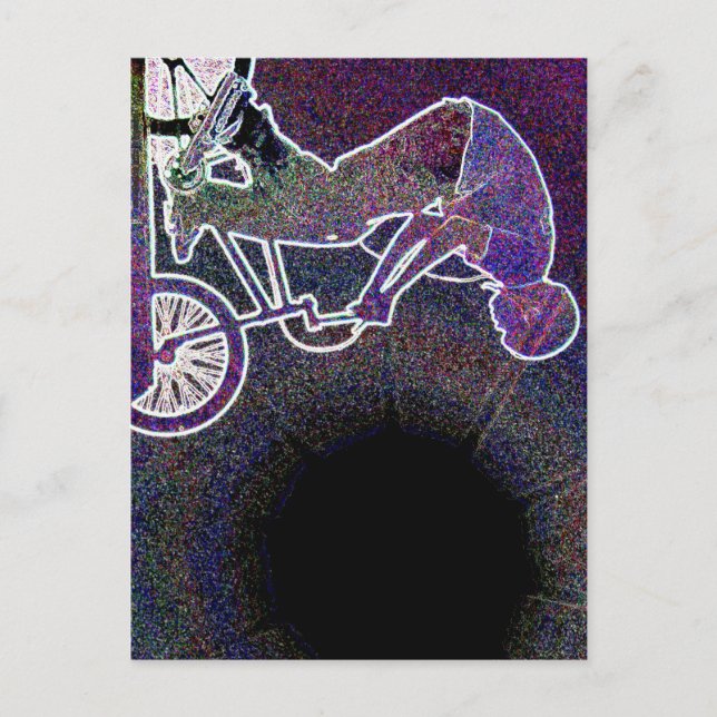 WillieBMX The Glowing Edge Postcard (Front)