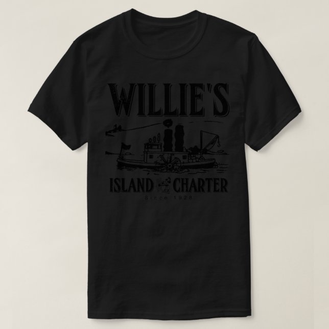 Willies Island Charters T-Shirt (Design Front)