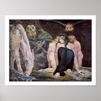 Willim Blake - Hecate; Night of Enitharmon's Joy Poster