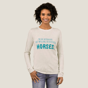 Willing to discuss HORSES Tri-Blend Shirt