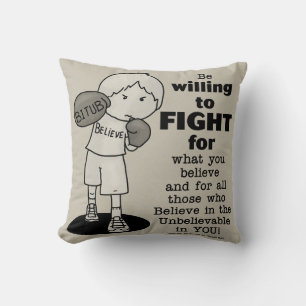 Willing to Fight Cushion