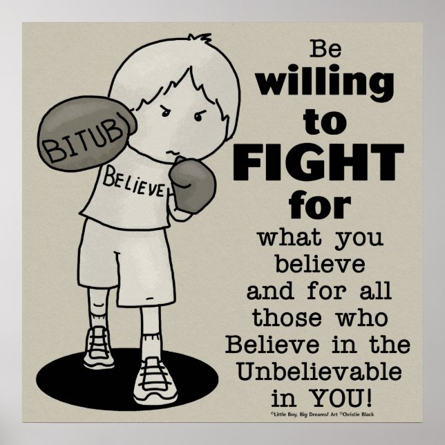 Willing to Fight Poster (Front)