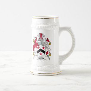 Willis Family Crest Beer Stein