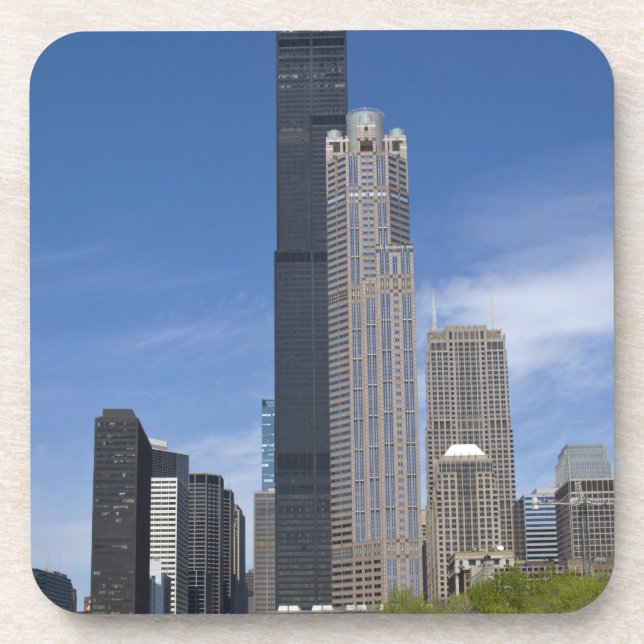 Willis Tower (previously the Sears Tower) looms Coaster (Front)
