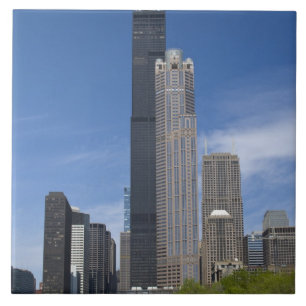 Willis Tower (previously the Sears Tower) looms Tile