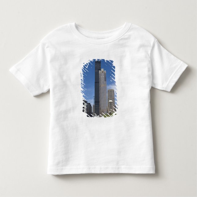 Willis Tower (previously the Sears Tower) looms Toddler T-Shirt (Front)
