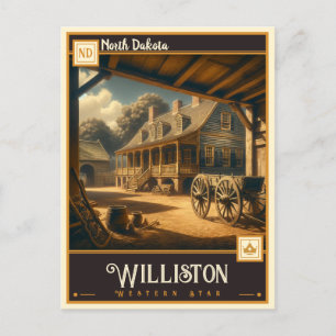 Williston, North Dakota Vintage Postcard