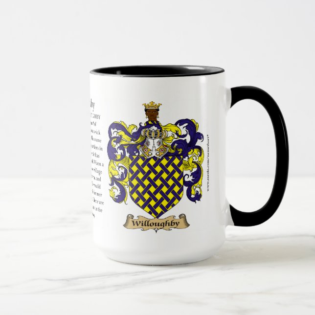 Willoughby Family Coat of Arms Mug (Right)