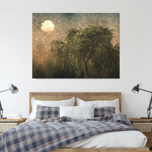Willow at Sunset Canvas Print