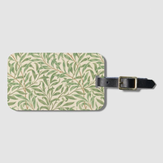 Willow Bough (by William Morris) Luggage Tag (Front Horizontal)