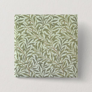 'Willow Bough' wallpaper design, 1887 15 Cm Square Badge