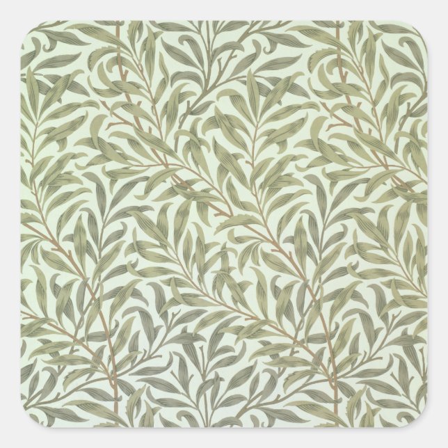 'Willow Bough' wallpaper design, 1887 Square Sticker (Front)