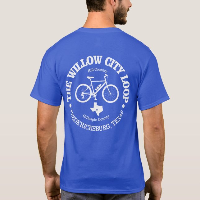 Willow City Loop (cycling) T-Shirt (Back)