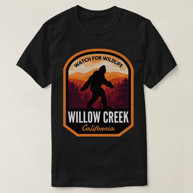 Willow Creek California  T-Shirt (Design Front)