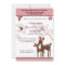 Willow Deer Baby Shower Invitation forest PINK