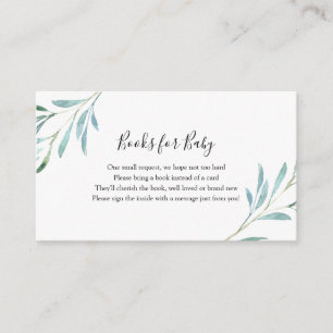 Willow Eucalyptus Books for Baby Card