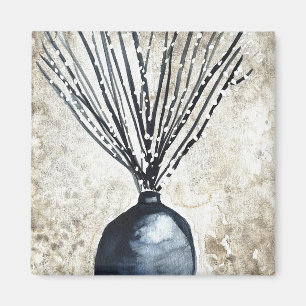  Willow in vase watercolor Magnet