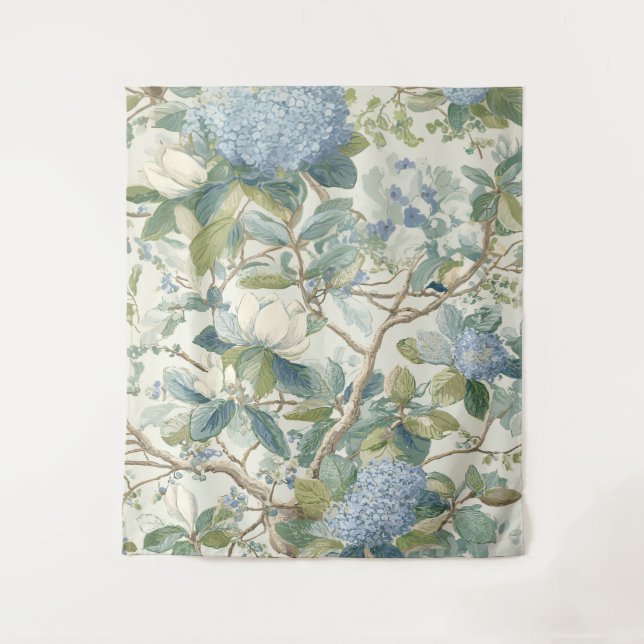 Willow Little Magnolia Wallpaper Floral Coastal Tapestry (Front)