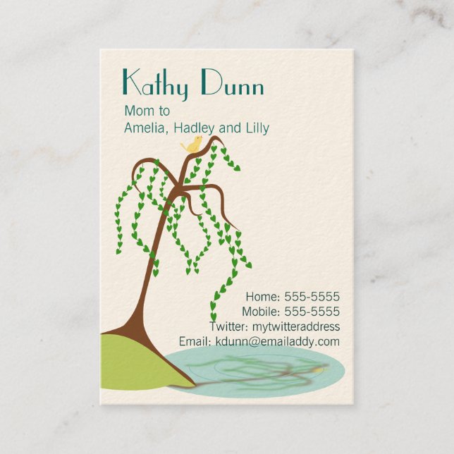Willow Mum Calling Card (Front)