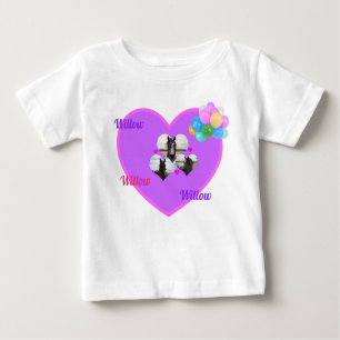 Willow Name Will Horses And Balloons, Baby T-Shirt
