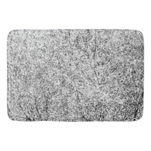 Willow tree leaves. Abstract art of Nature Bath Mat