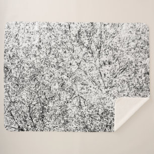 Willow tree leaves. Abstract art of Nature Sherpa Blanket