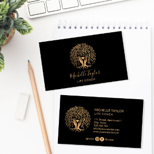Willow Tree of Life Coach, Therapist, Psychologist Business Card