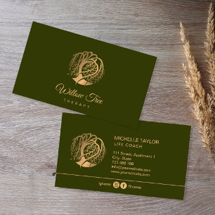 Willow Tree of Life Coach, Therapy, Psychologist B Business Card