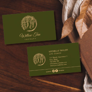 Willow Tree of Life Coach, Therapy, Psychologist B Business Card