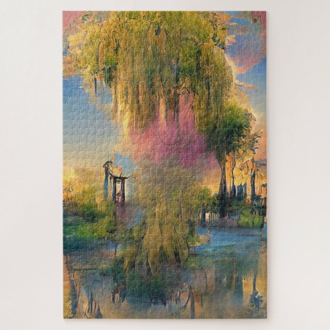 Willow tree of the future at sunset   Jigsaw Puzzle (Vertical)