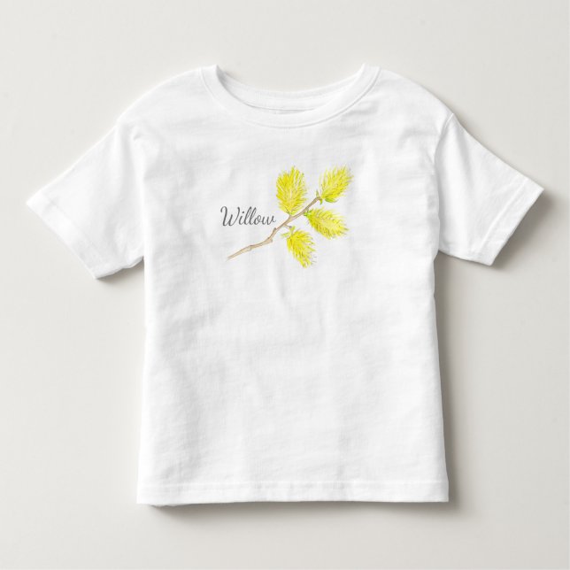 Willow yellow art name t-shirt (Front)