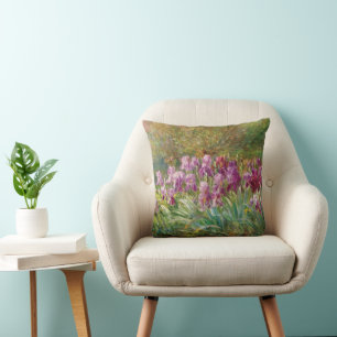 Willows and Irises by a Creek Cushion