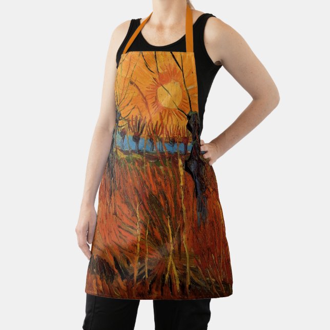 Willows at Sunset by Vincent van Gogh Apron (Insitu)
