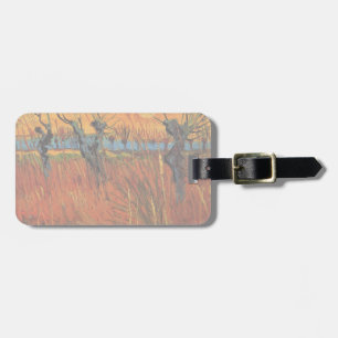Willows at Sunset by Vincent van Gogh Luggage Tag