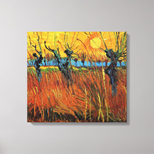 Willows at Sunset,Vincent van Gogh Canvas Print