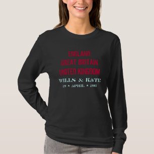 Wills & Kate Royal Wedding Long Sleeve T-Shirt