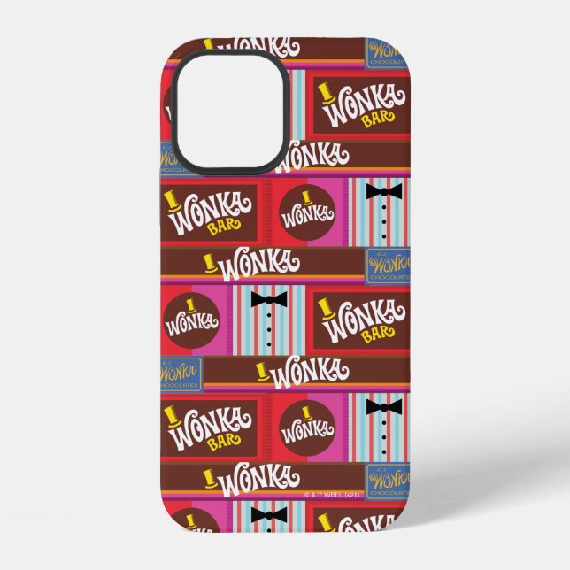 Willy Wonka Candy Pattern iPhone Case (Back)