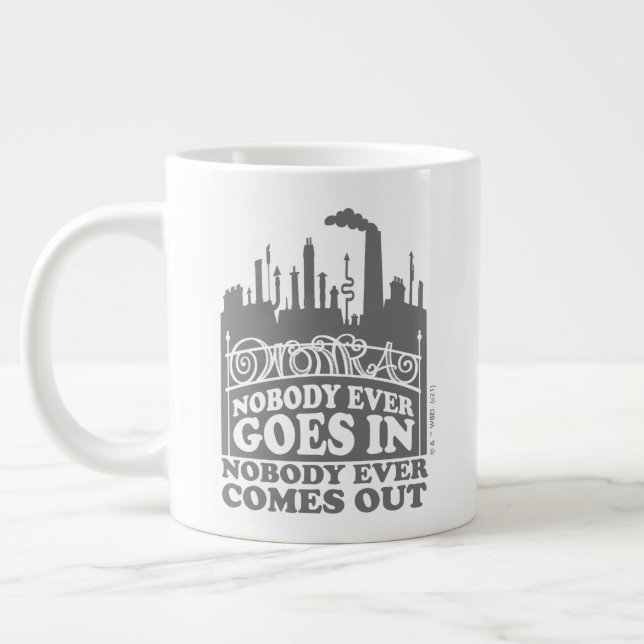 Willy Wonka Factory - Nobody Ever Goes In Large Coffee Mug (Left)