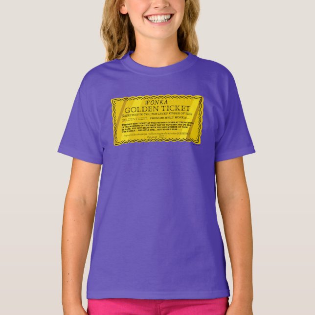 Willy Wonka Golden Ticket T-Shirt (Front)
