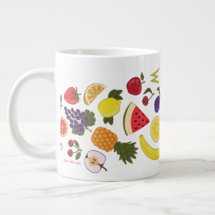 Willy Wonka Lickable Wallpaper Pattern Large Coffee Mug