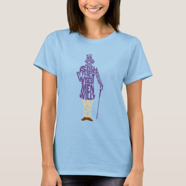 Willy Wonka Quote Silhouette T-Shirt (Front)