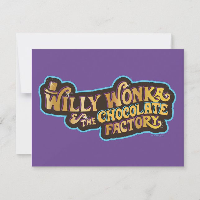 Willy Wonka & the Chocolate Factory Logo Card (Front)