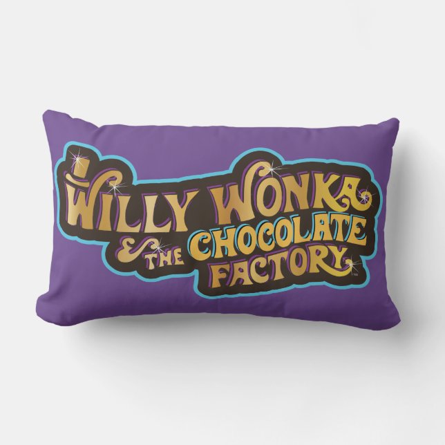 Willy Wonka & the Chocolate Factory Logo Lumbar Cushion (Front)