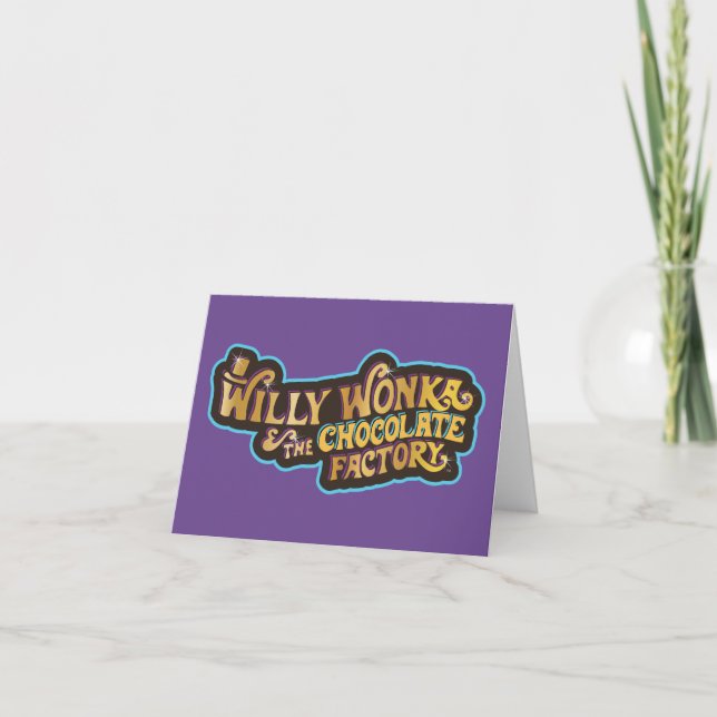 Willy Wonka & the Chocolate Factory Logo Note Card (Front)