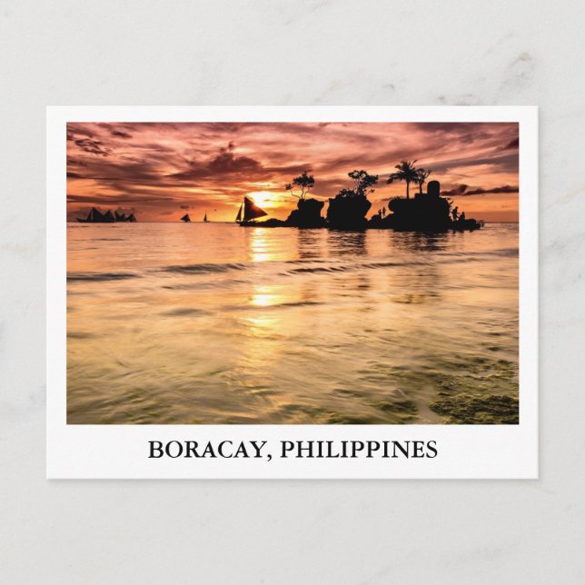 Willy's Rock in Boracay, Philippines Postcard (Front)