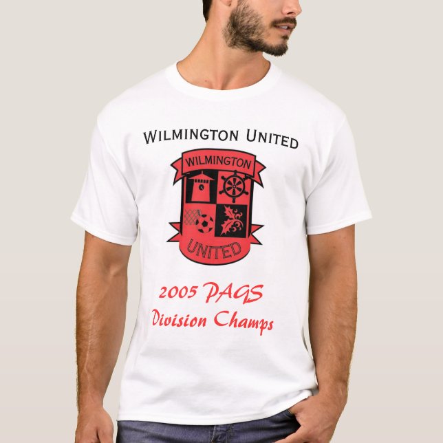 Wilm Utd FC - 2005 Champions (White) T-Shirt (Front)